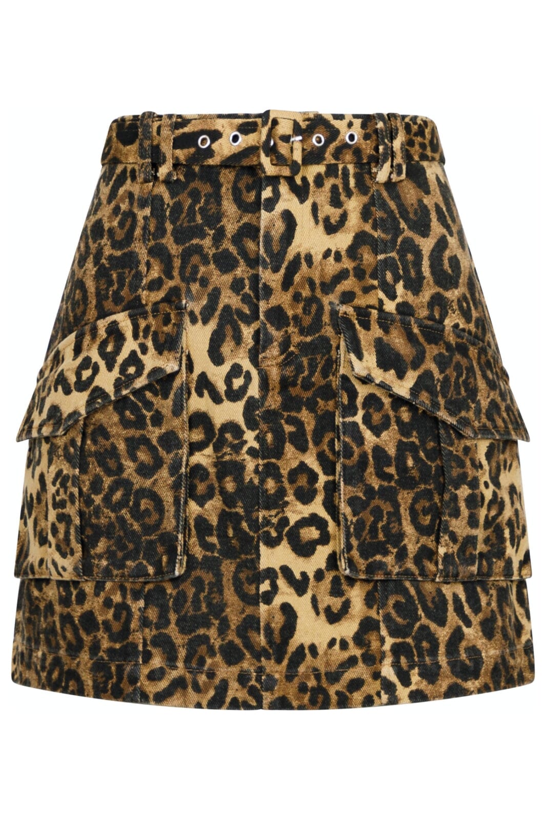 Forudbestilling - Neo Noir - Layken Leo Cargo Skirt - Leopard Nederdele 