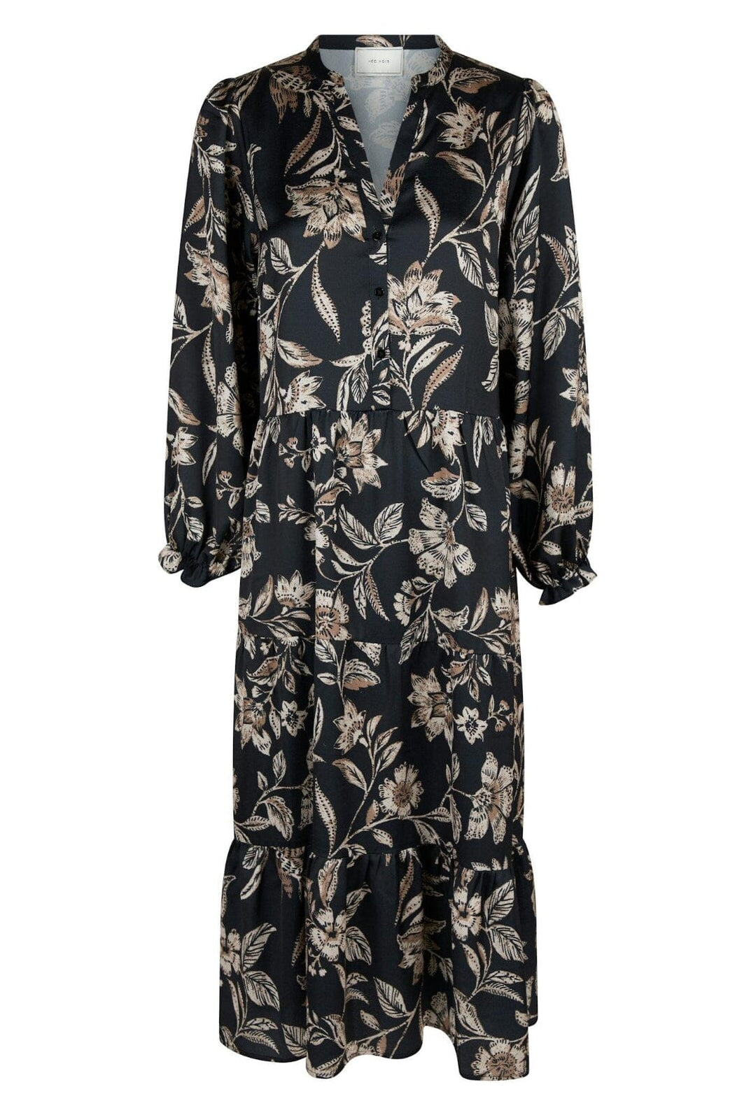 Forudbestilling - Neo Noir - Layli Canvas Flower Dress - Dark Navy Kjoler 