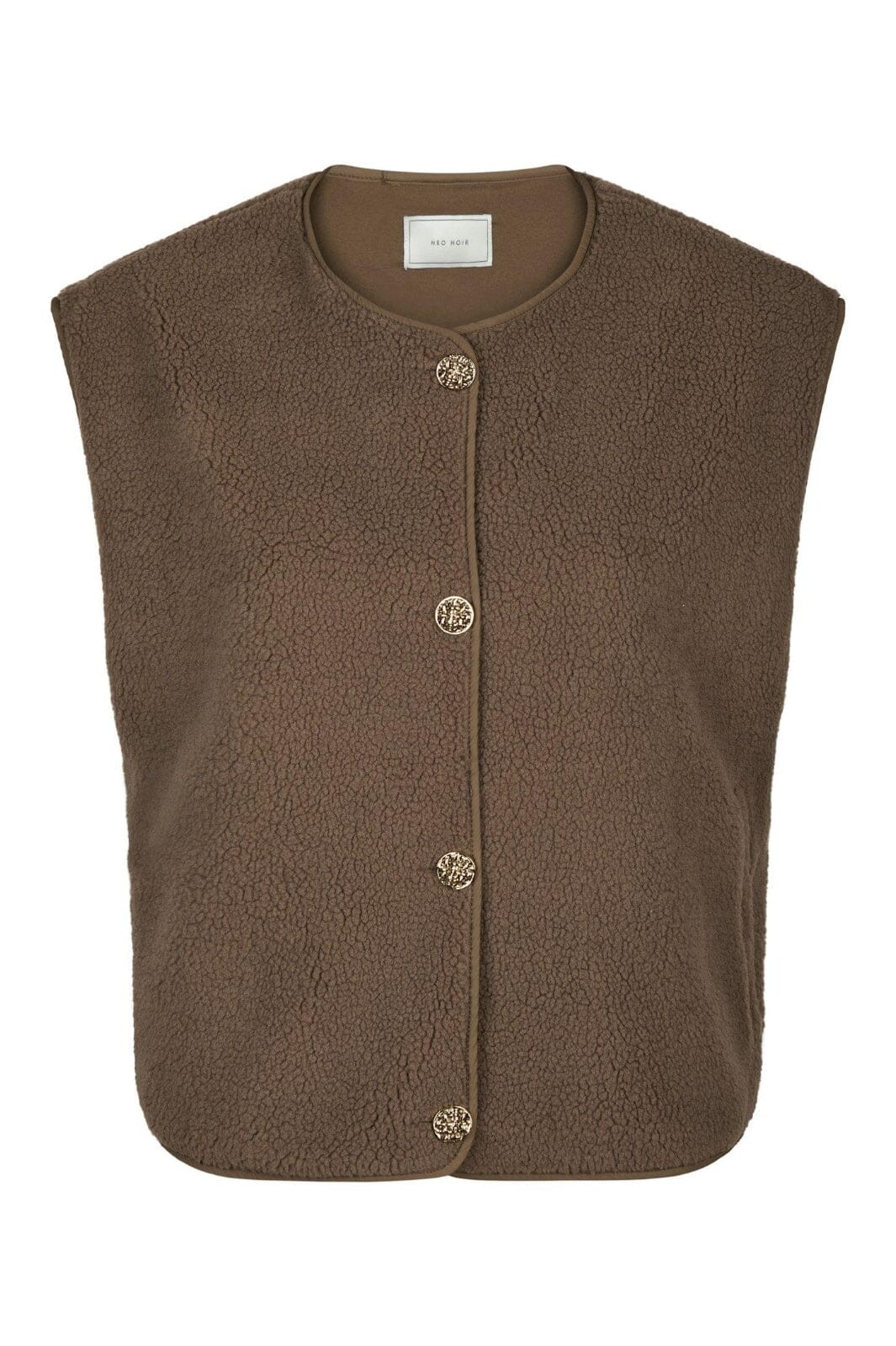 Neo Noir - Mariko Teddy Vest 164594 - 214 - Taupe