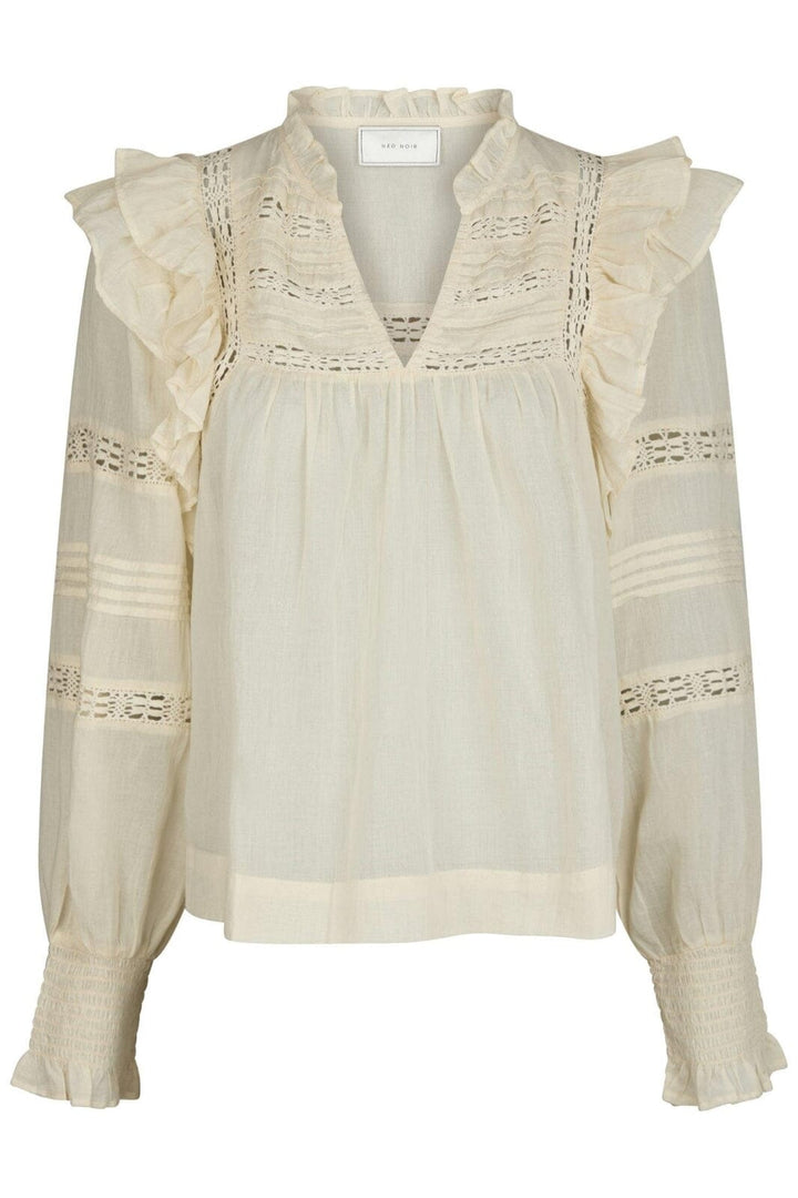 Neo Noir - Mauri S Voile Blouse 164698 - 191 - Light Yellow