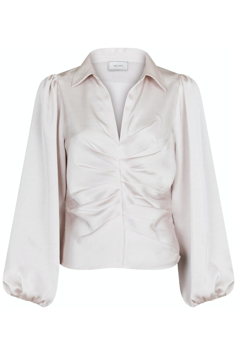 Forudbestilling - Neo Noir - Mille Heavy Sateen Blouse - Ivory Bluser 