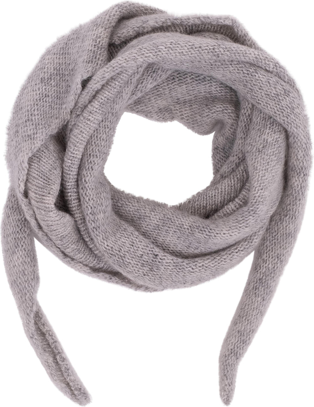 Neo Noir - Misty Knit Scarf - Grey Melange