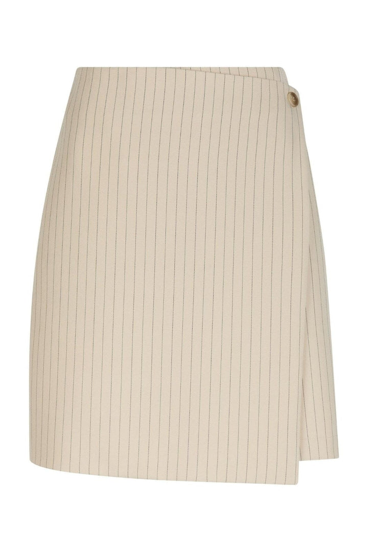 Neo Noir - Petrani Pinstriped Skirt 165192 - 213 - Sand