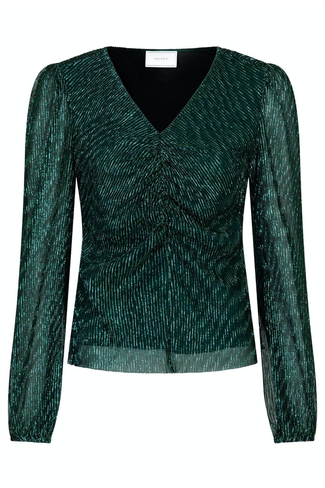 Forudbestilling - Neo Noir - Ralph Glitz Blouse - Green Bluser 