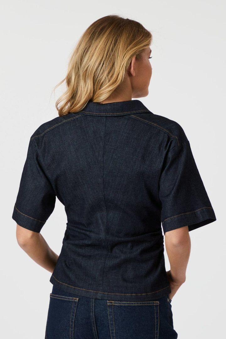 Neo Noir - Spenda Denim Blouse 165385 - 534 - Dark Blue