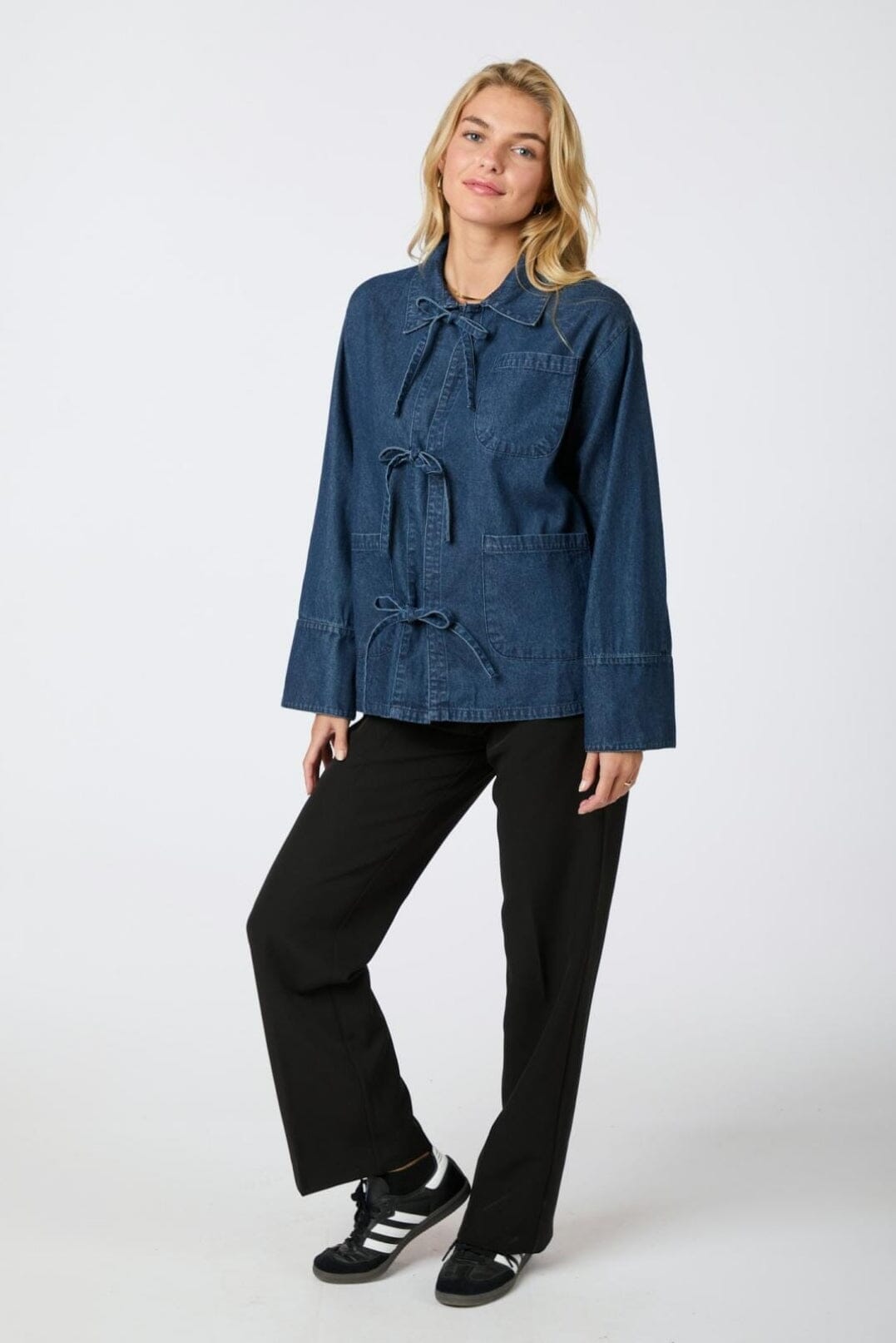 Forudbestilling - Neo Noir - Starlie Denim Shirt - Dark Blue Skjorter 