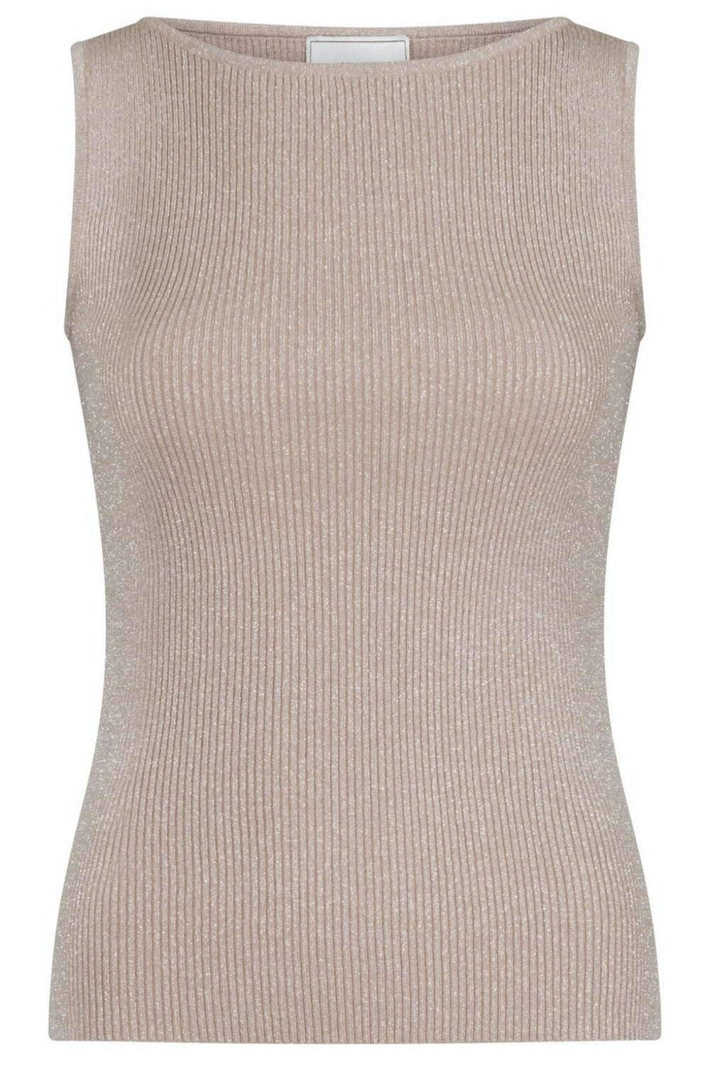 Forudbestilling - Neo Noir - Talia Glitter Knit Top - Sand Toppe 