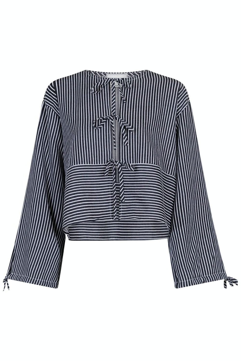 Forudbestilling - Neo Noir - Wanda Stripe Shirt - Black (Maj) Bluser 