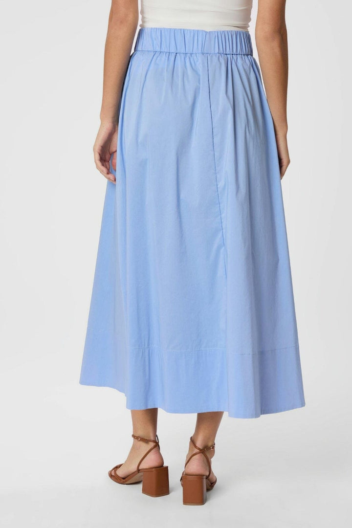 Neo Noir - Yara Long Poplin Skirt 163076 - 554 - Sky Blue