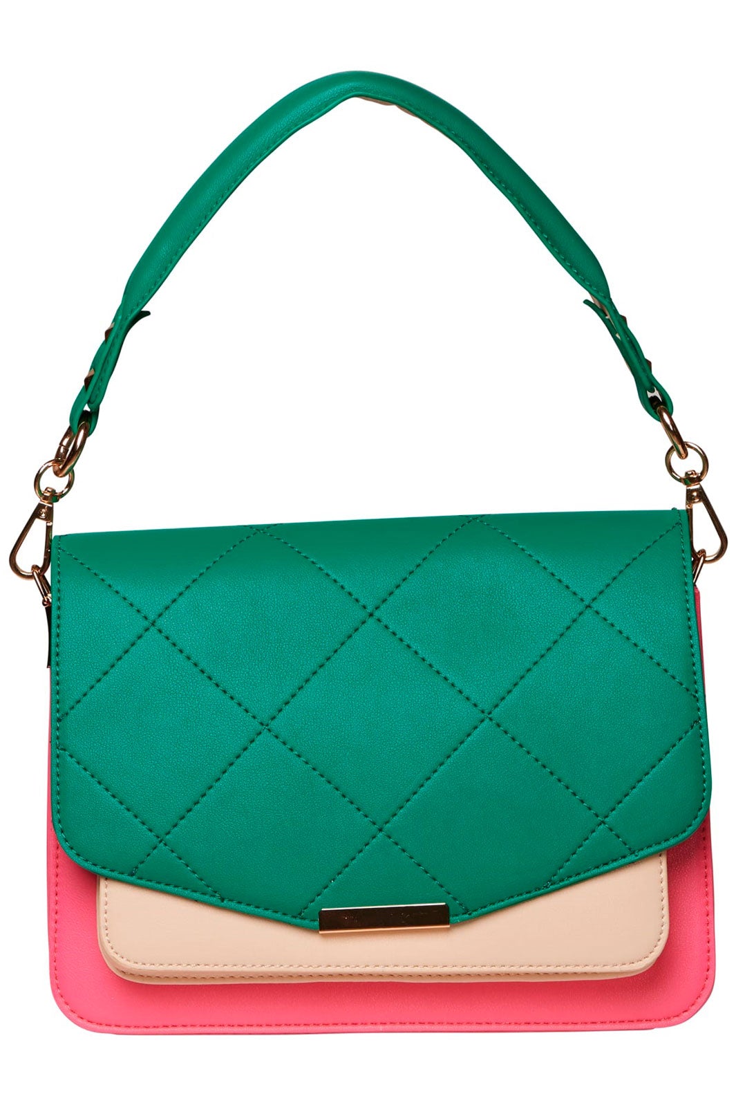 Forudbestilling - Noella - Blanca Multi Compartment Bag - Green/Pink/Nude (Januar/Februar) Tasker 