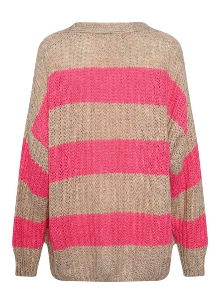 Forudbestilling - Noella - Lily Knit Cardigan - 1302 Clementine Stripe Cardigans 