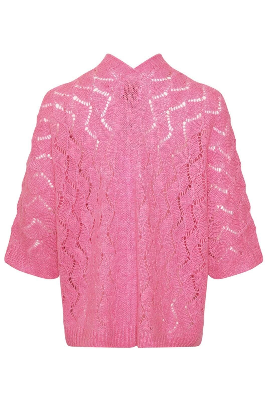 Forudbestilling - Noella - Luca Knit Cardigan - 031 Bright Pink Cardigans 