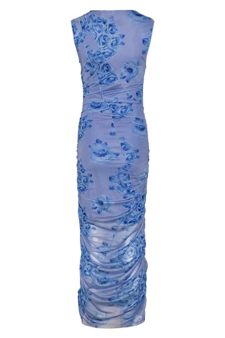 Forudbestilling - Noella - Sutton Dress - 1291 Tobi Blue Print Kjoler 