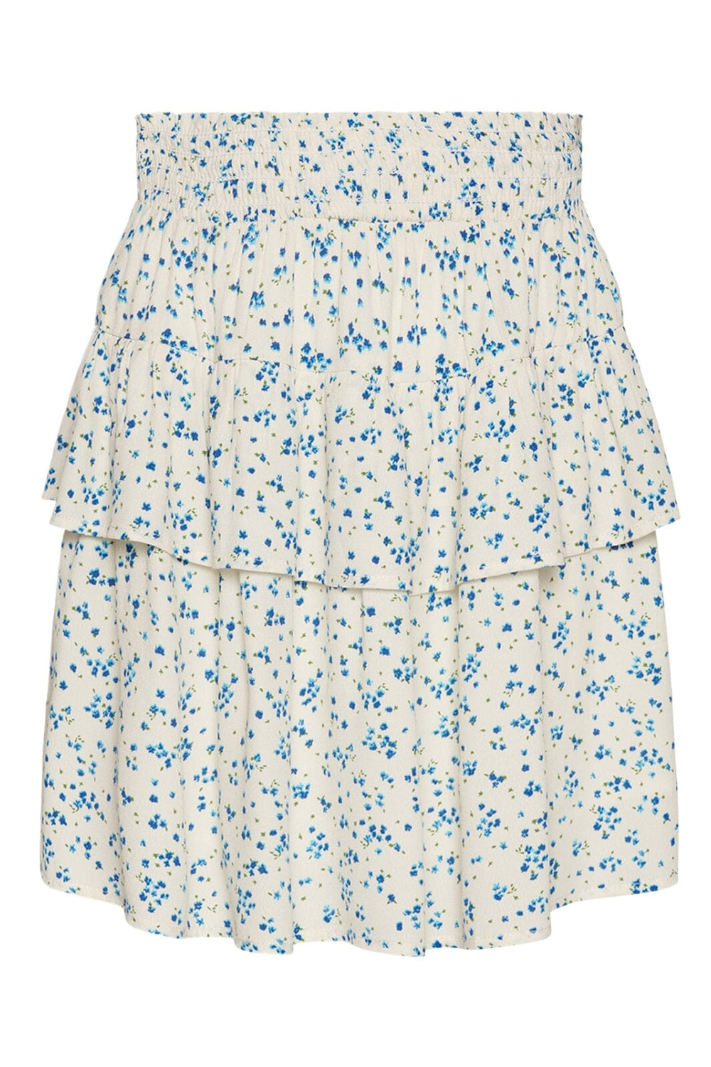 Forudbestilling - Noella - Zuez Skirt - Cream/blue flower (Februar) Nederdele 