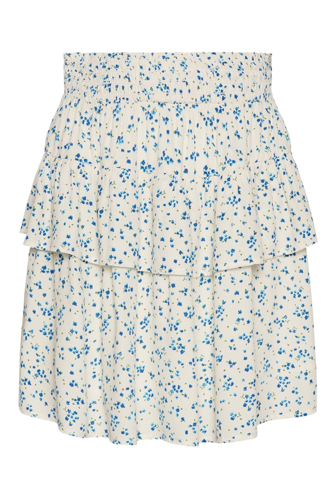 Forudbestilling - Noella - Zuez Skirt - Cream/blue flower (Februar) Nederdele 