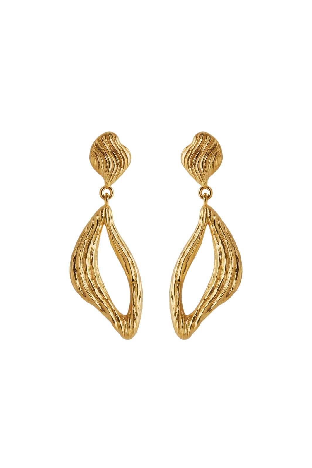 Forudbestilling - Pernille Corydon Jewellery - Flowing Dreams Earrings - Gold Øreringe 