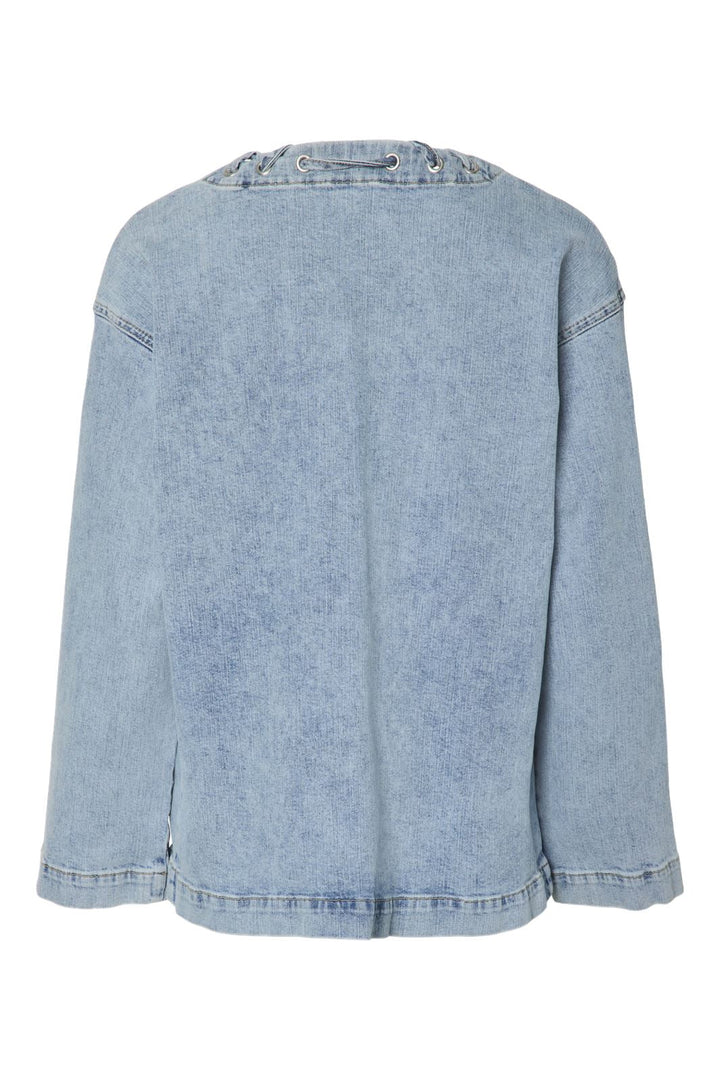 Pieces - Pcfenda Ls Denim Jacket Fsy - 4746909 Light Blue Denim