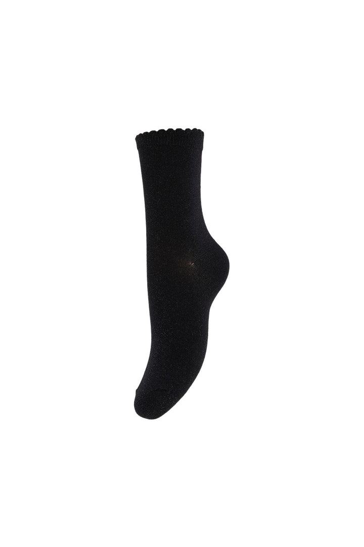 Pieces - Pcsebby Glitter Long Socks - 2357811 Black