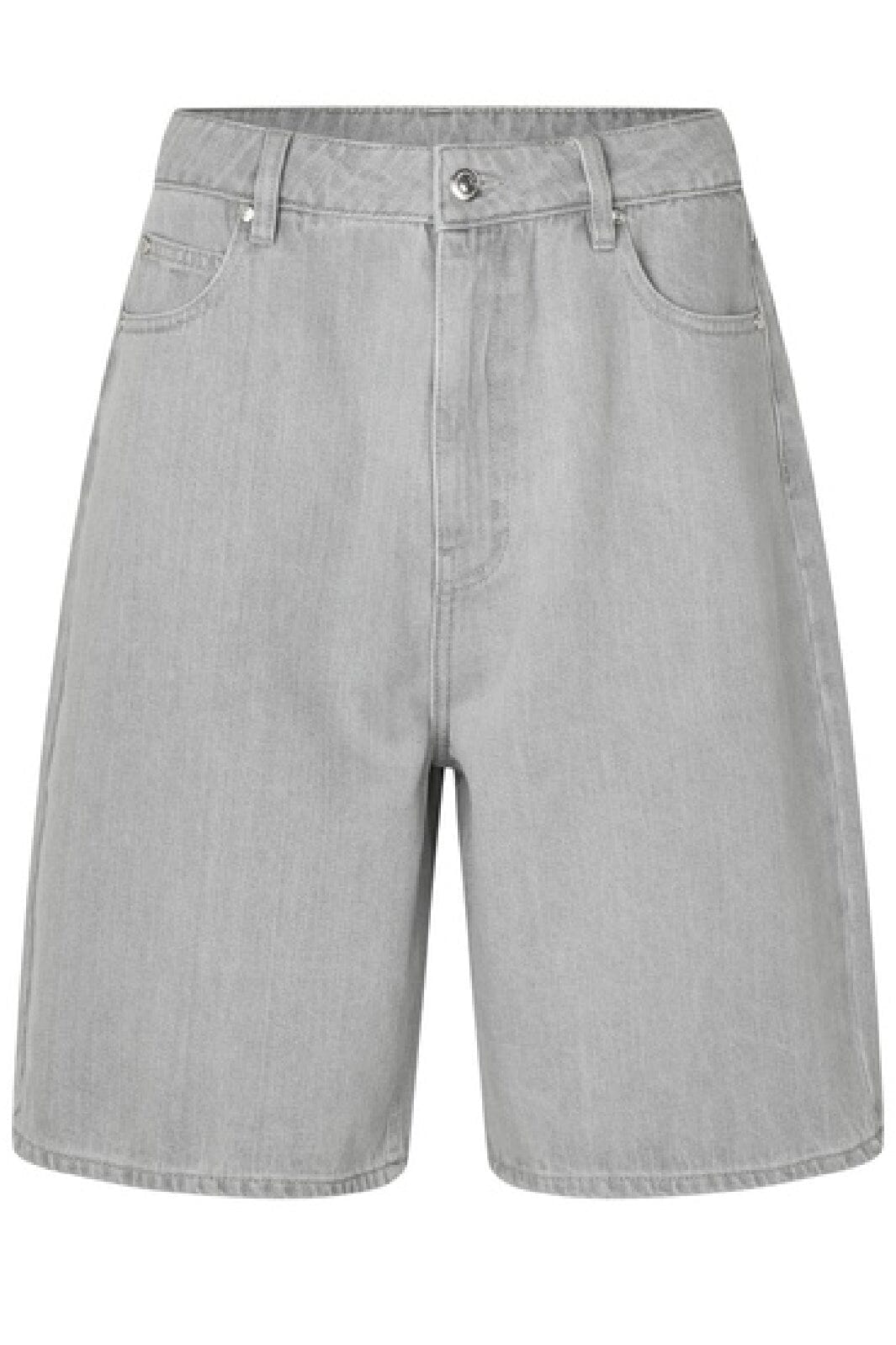 Second Female - Esso Bermuda Shorts 59780 - Light Grey Denim