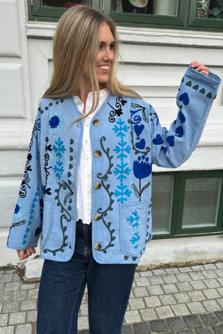 Forudbestilling - Sissel Edelbo - Maggie Suzani Jacket SE 1090 - Blue Ocean Jakker 