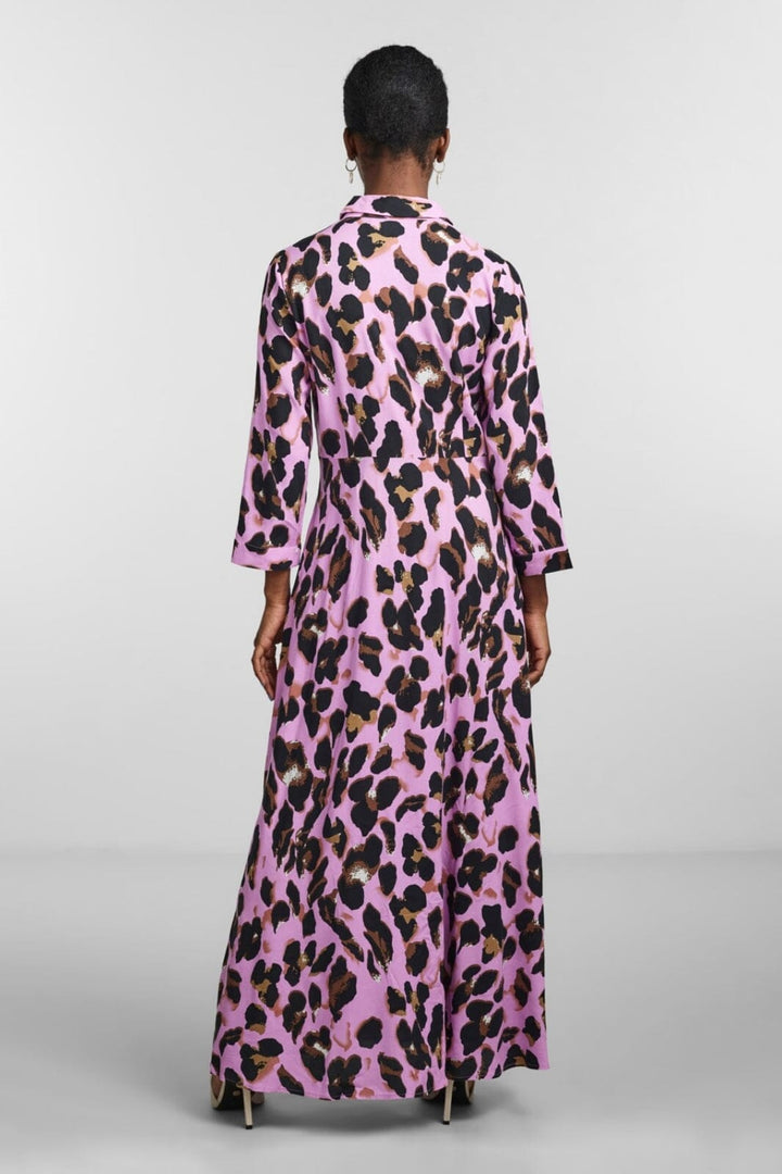 Forudbestilling - Y.A.S - Yassavanna Long Shirt Dress S. - Orchid LIRO PRINT (Februar) Kjoler 