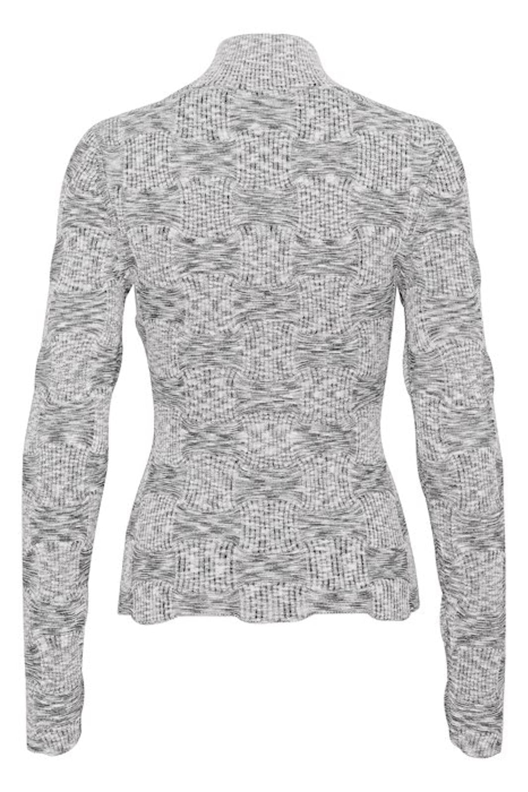 Gestuz - Bariagz Ls Pullover - 106331 Black/White Spaced