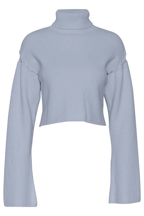 Gestuz - GeorgiaGZ cropped rollneck - Grey blue 