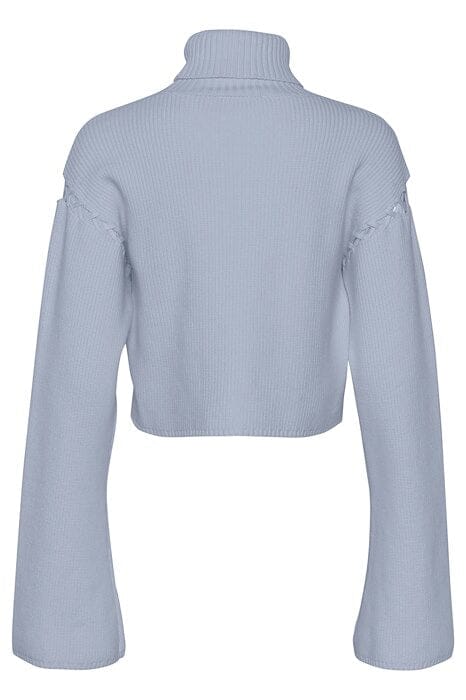 Gestuz - GeorgiaGZ cropped rollneck - Grey blue 