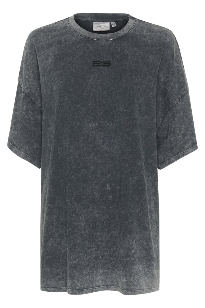 Gestuz - Jiogz Oversize Tee - 106053 Dark Grey Washed T-shirts 