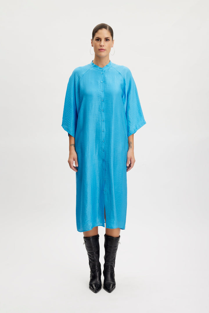 Gestuz - LuellaGZ ss dress - Blue Kjoler 