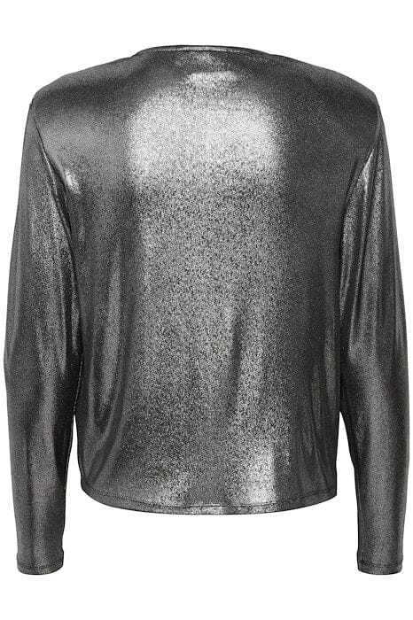 Gestuz - MaddixGZ sl blouse - Silver Bluser 