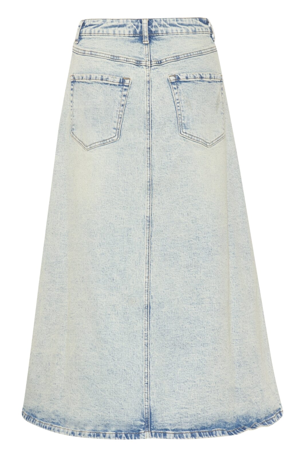 Gestuz - ManulaGZ HW midi skirt - Light blue acid wash Nederdele 