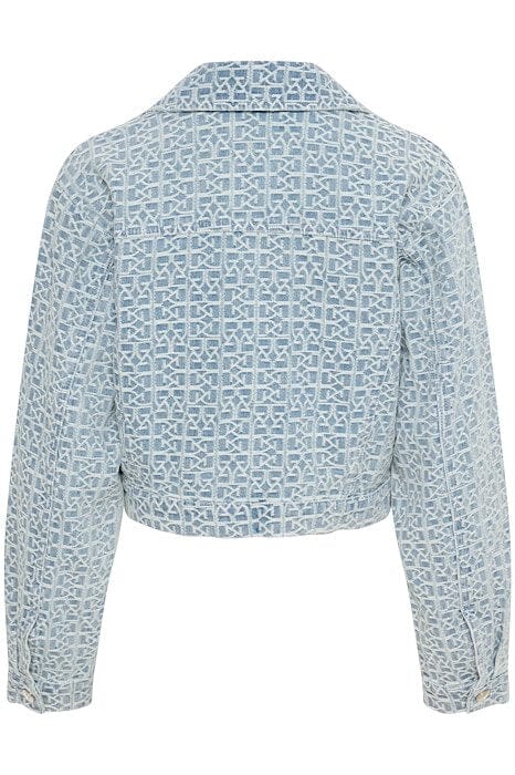 Gestuz - NilaGZ short jacket - Iceblue logo 