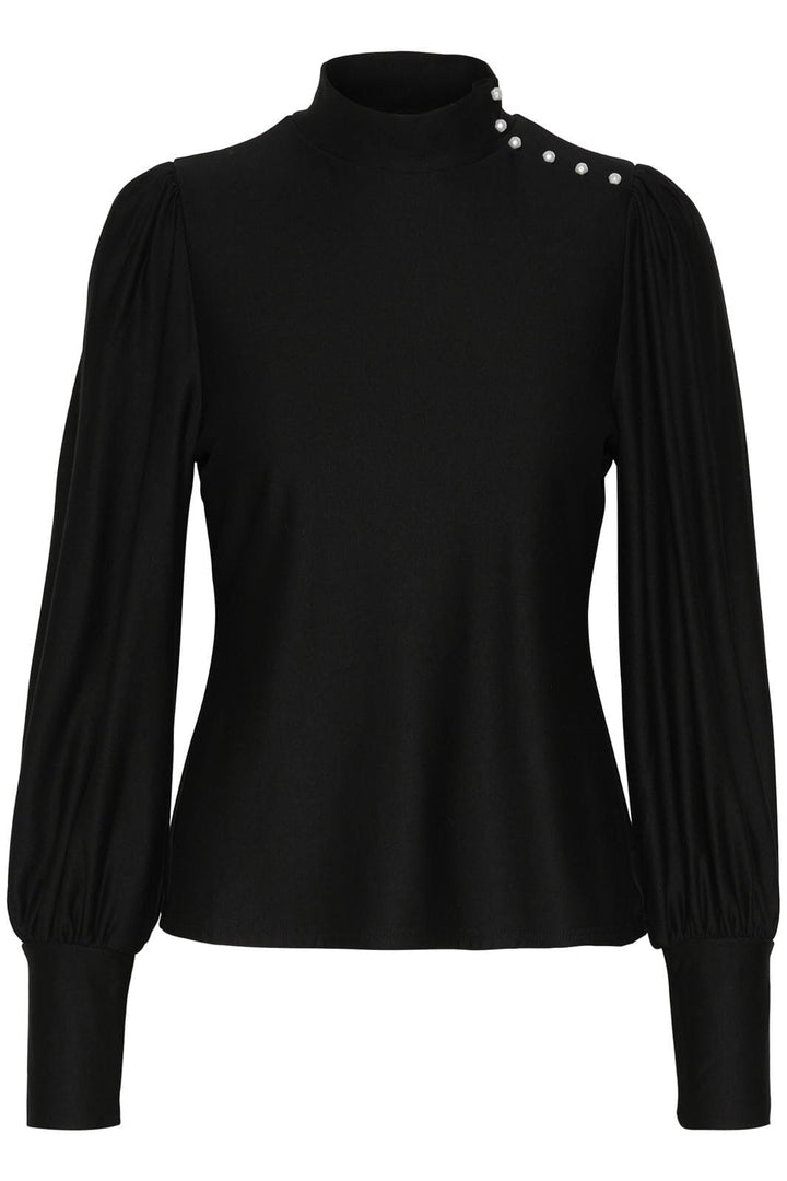 Gestuz - Rifagz Button Blouse 10909718 - 100017 Black