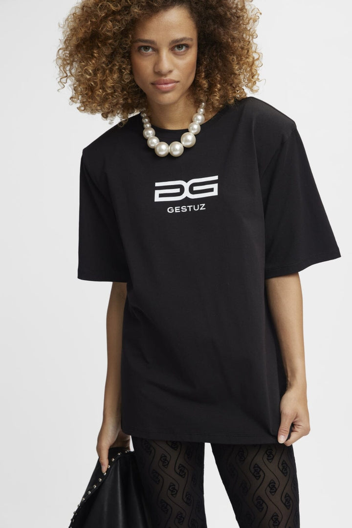 Gestuz - SamurillyGZ P tee - Black T-shirts 