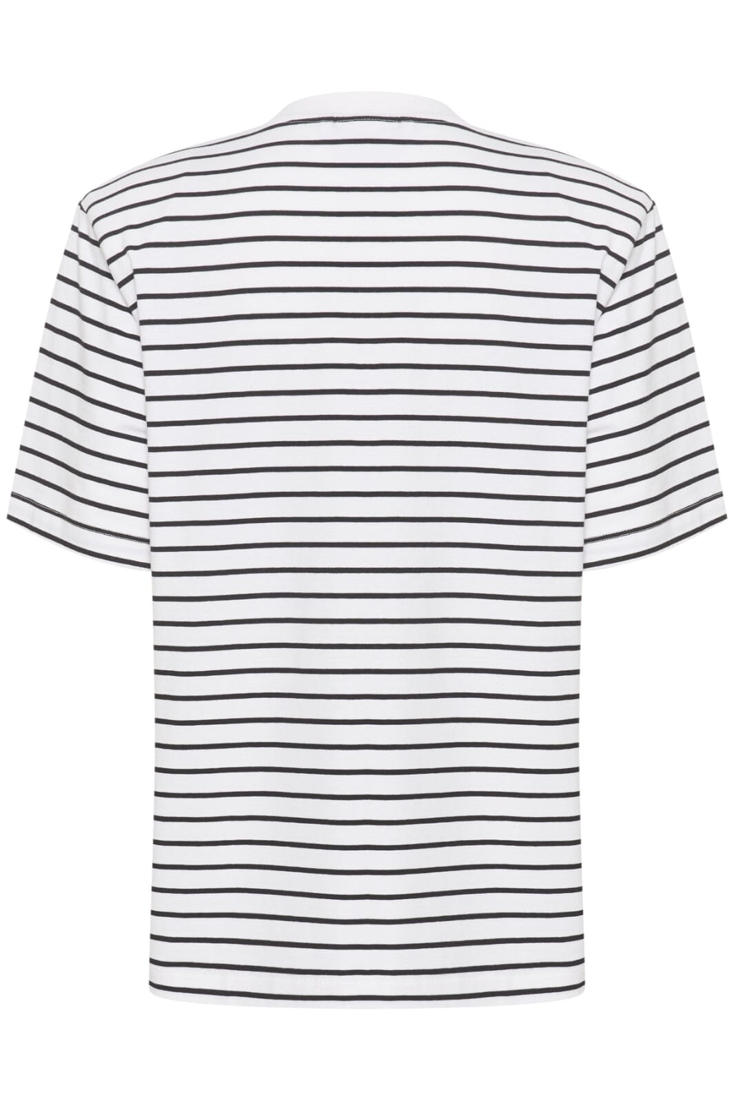 Gestuz - Samurillygz Striped Tee - 106159 White Black Stripe T-shirts 