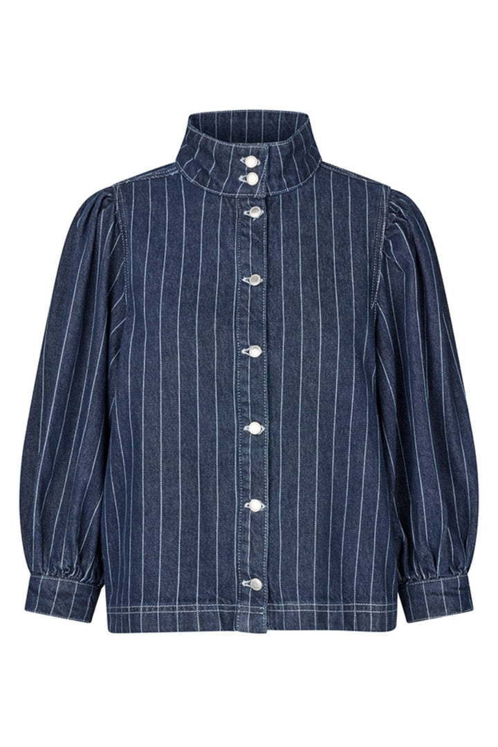 Global Funk - Nanaya-G - 608 Navy Pinstripe Skjorter 