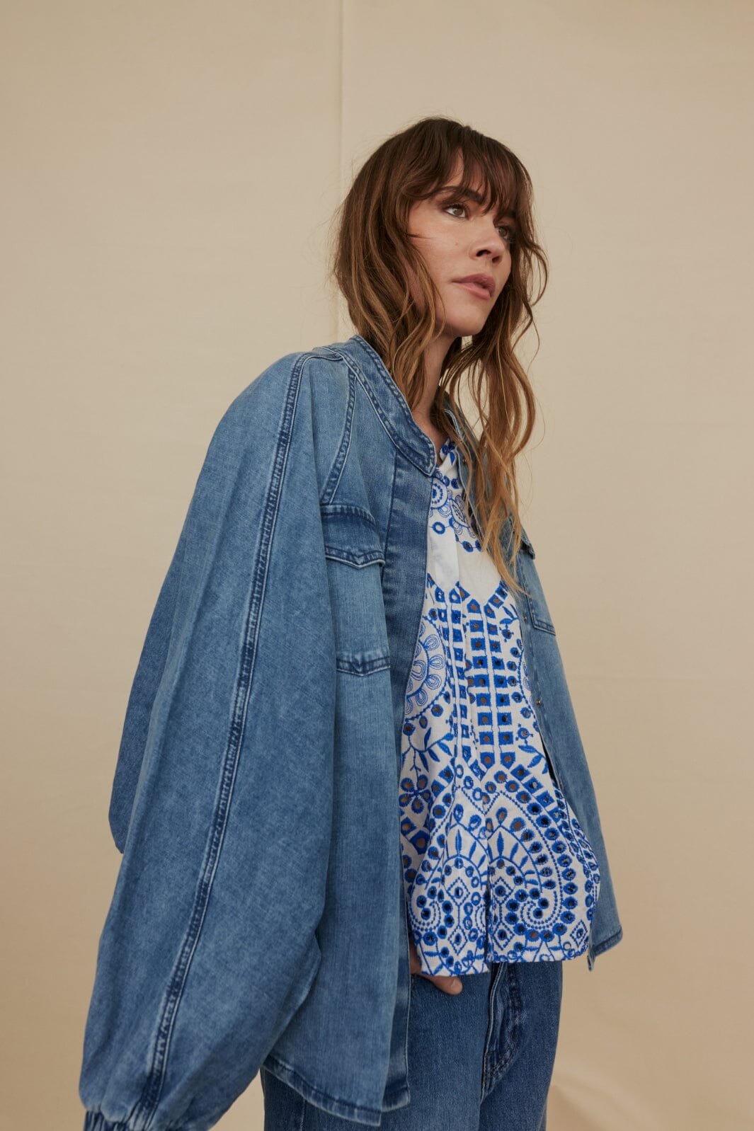 Gossia - Basmago Millie Shirt - Blue Jean Skjorter 