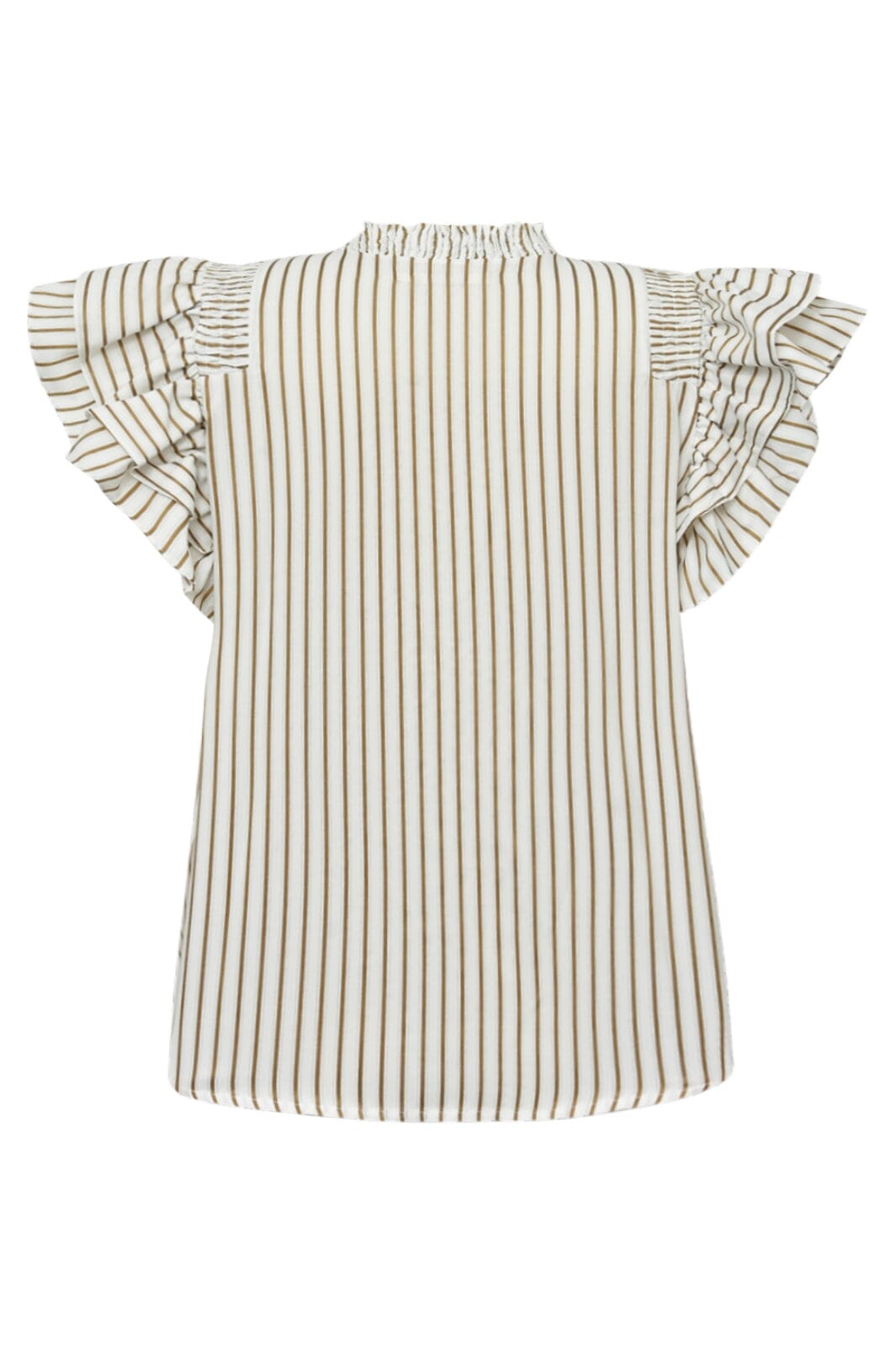 Gossia - Dalilago Blouse - Creme Brown Stripes Bluser 