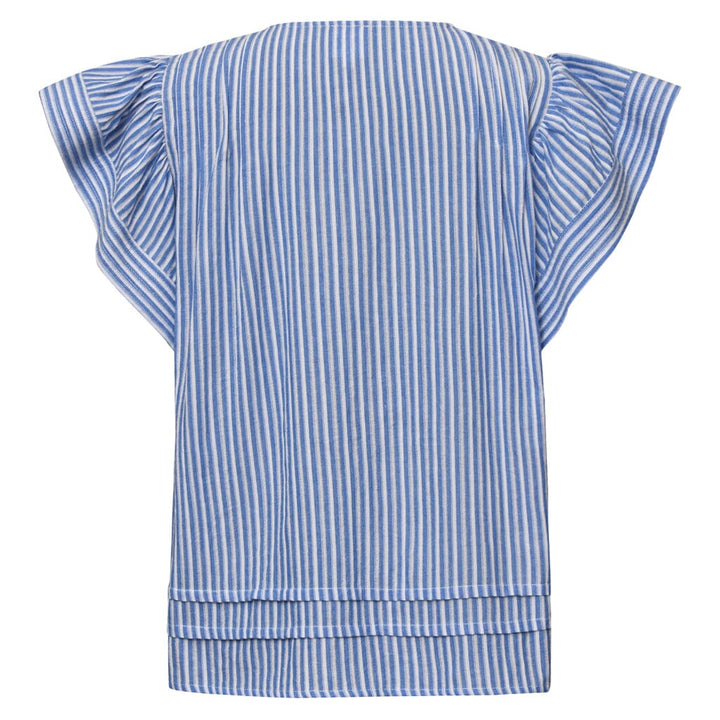 Gossia - Minkago Dia Blouse - Blue Stripes T-shirts 