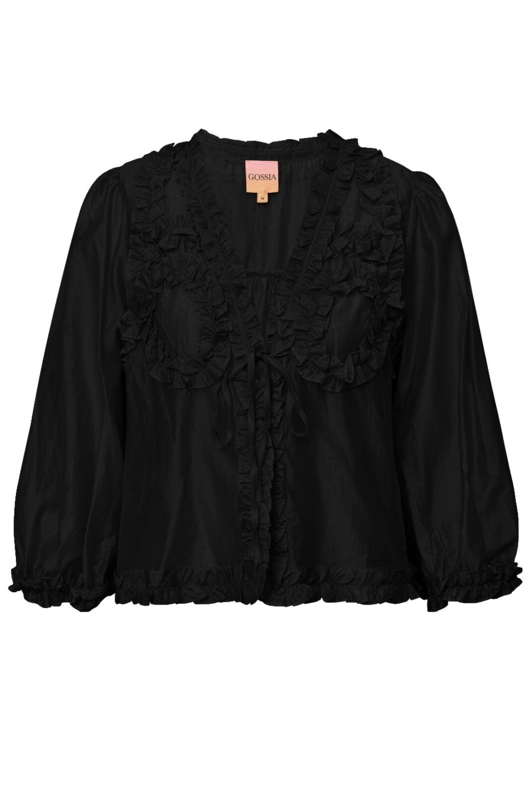 Gossia - Mirkago Cardigan Blouse - Black Bluser 