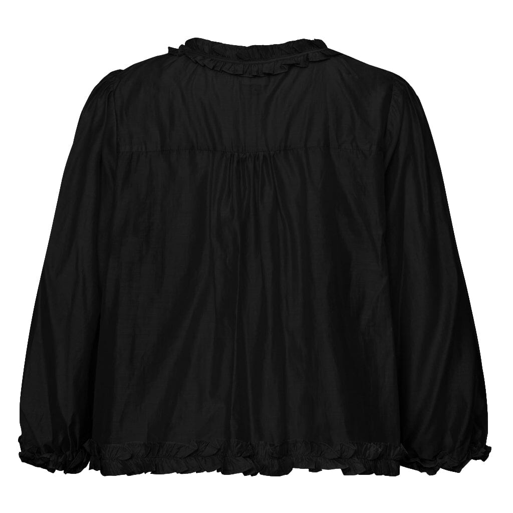 Gossia - Mirkago Cardigan Blouse - Black Bluser 