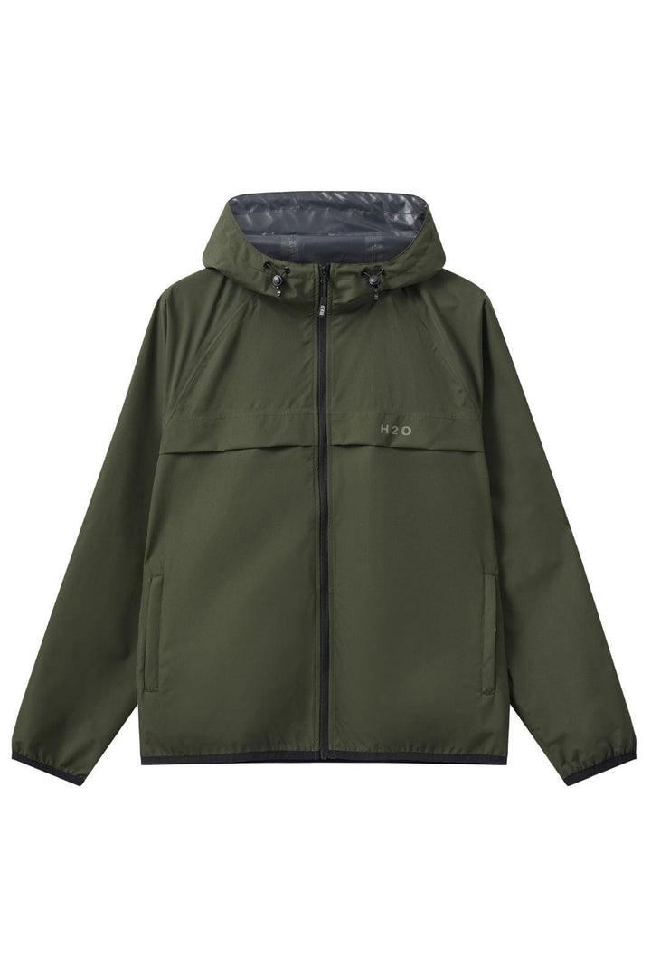 H2O - Rømø Lw Rain Jacket Packable - 3020 Army Regnjakker 