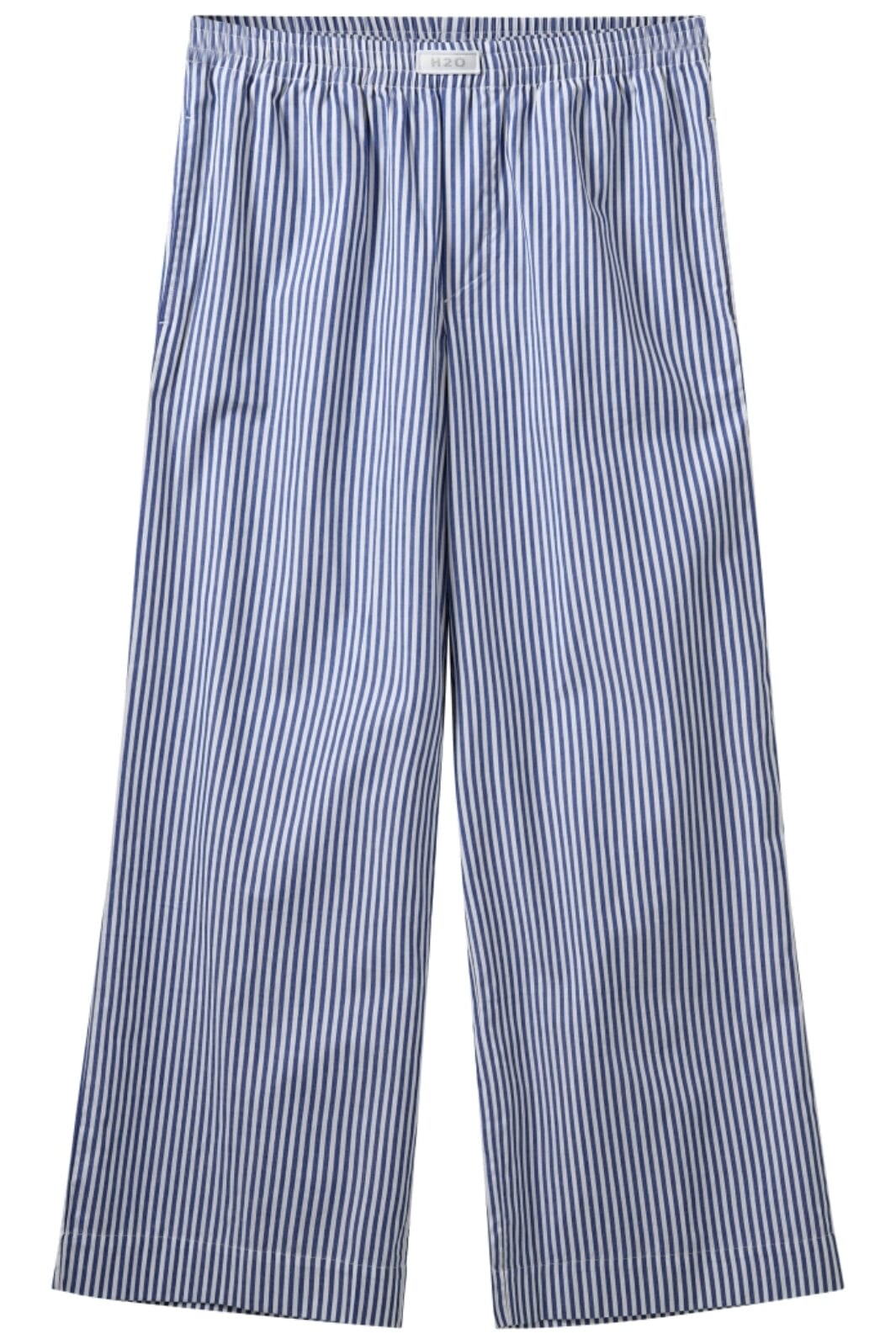 H2O - Rønne Essential Pajamas Pants 100166-1 - 7760 - Blue/White Stripe Bukser 