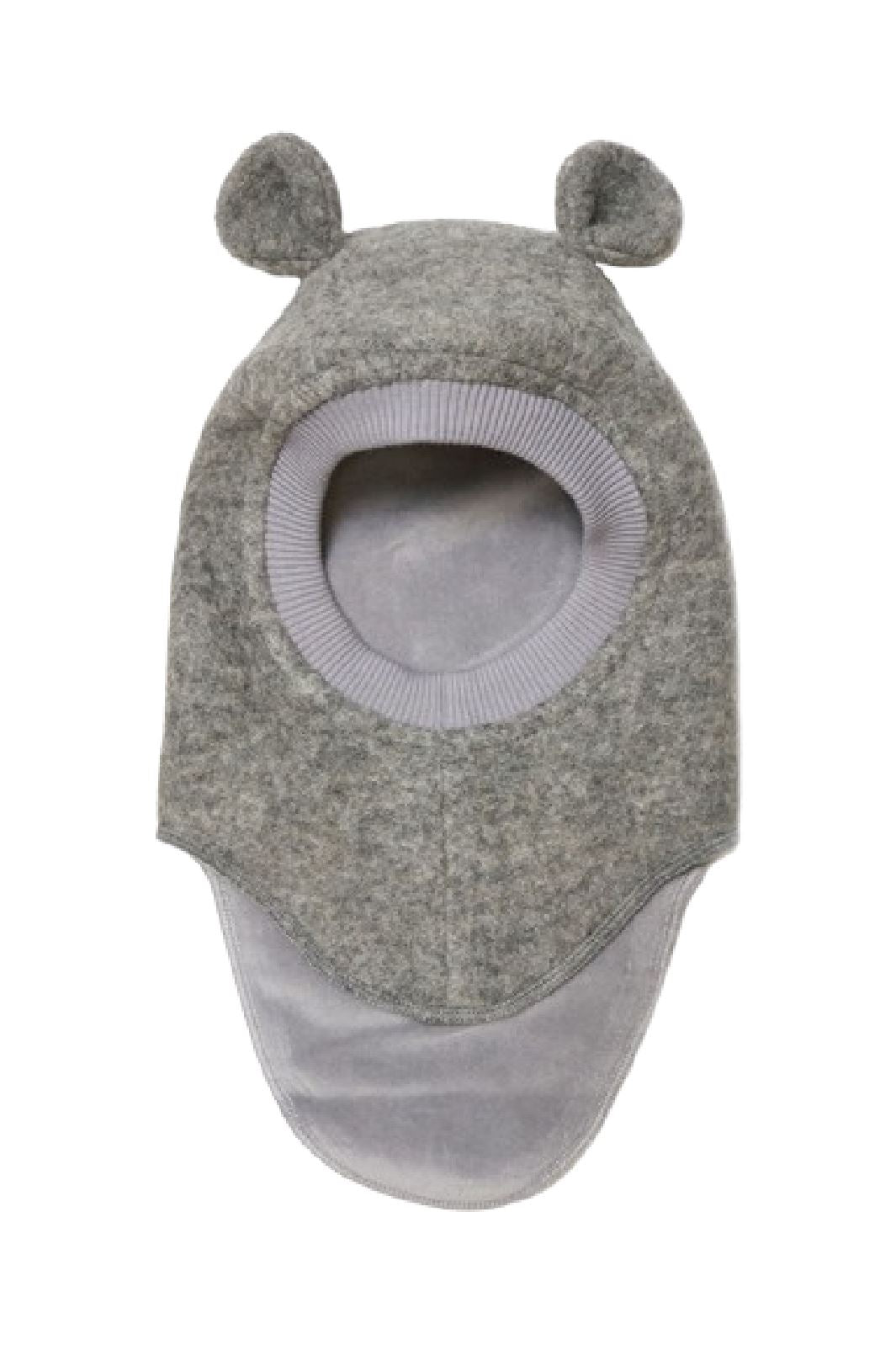 Huttelihut - Balaclava Ears Wool 6152 - 1220 Medium Grey Melange Elefanthuer 