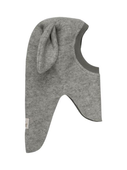 Huttelihut - Balaclava Ears Wool - Medium Grey Melange Elefanthuer 