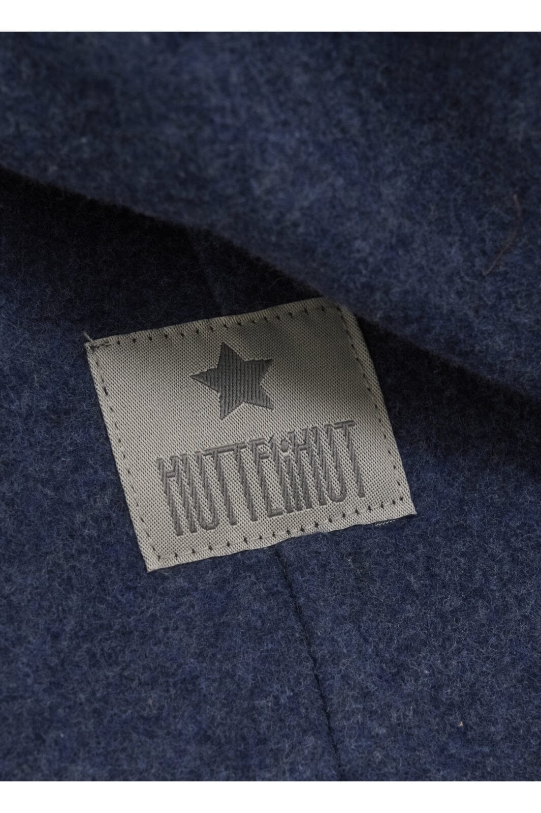 Huttelihut - Pram Suit Ears Cot. Fleece (M) - Navy Melange Køredragter 