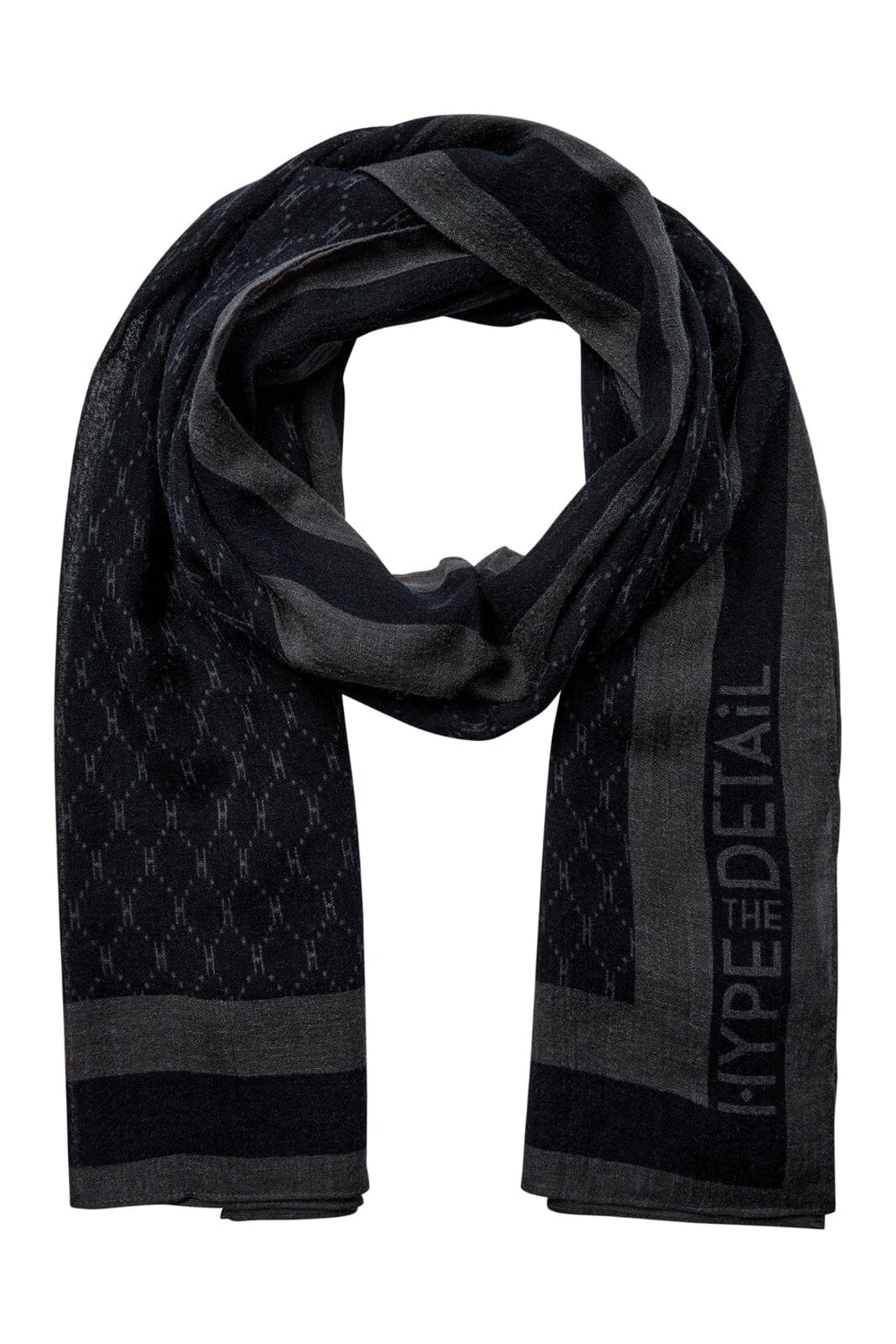 Hype The Detail - Scarf W/Logo - 9 Sort Tørklæder 