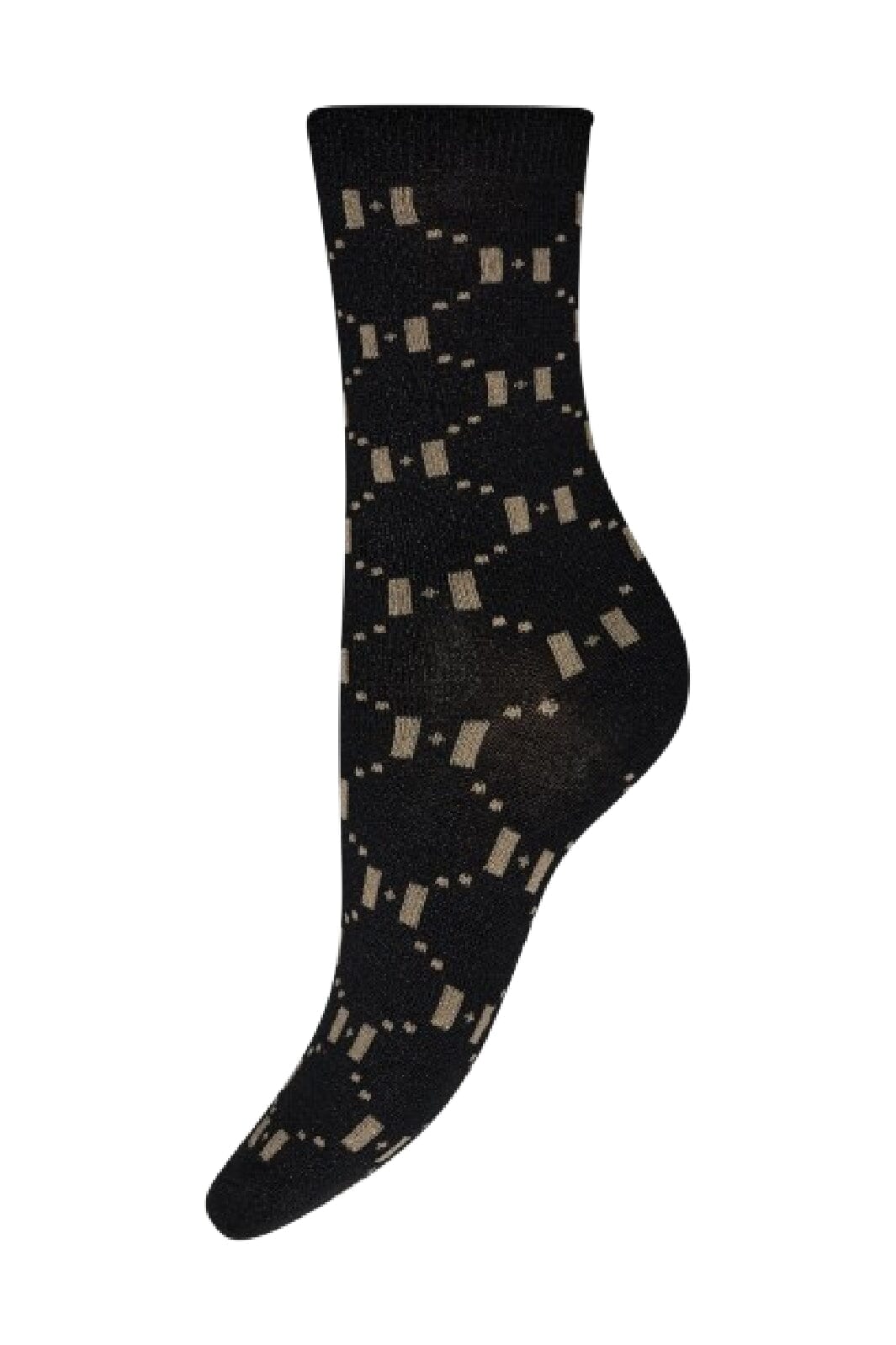 Hype The Detail - Socks W/Lurex 21561-75 - 1102 Golden Strømper 