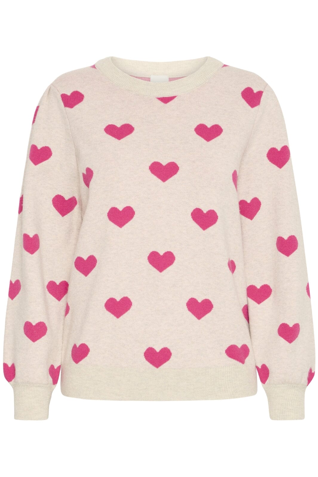 Ichi - Ihbrielle Ls2 - 204825 Oatmeal W. Pink Yarrow Sweatshirts 